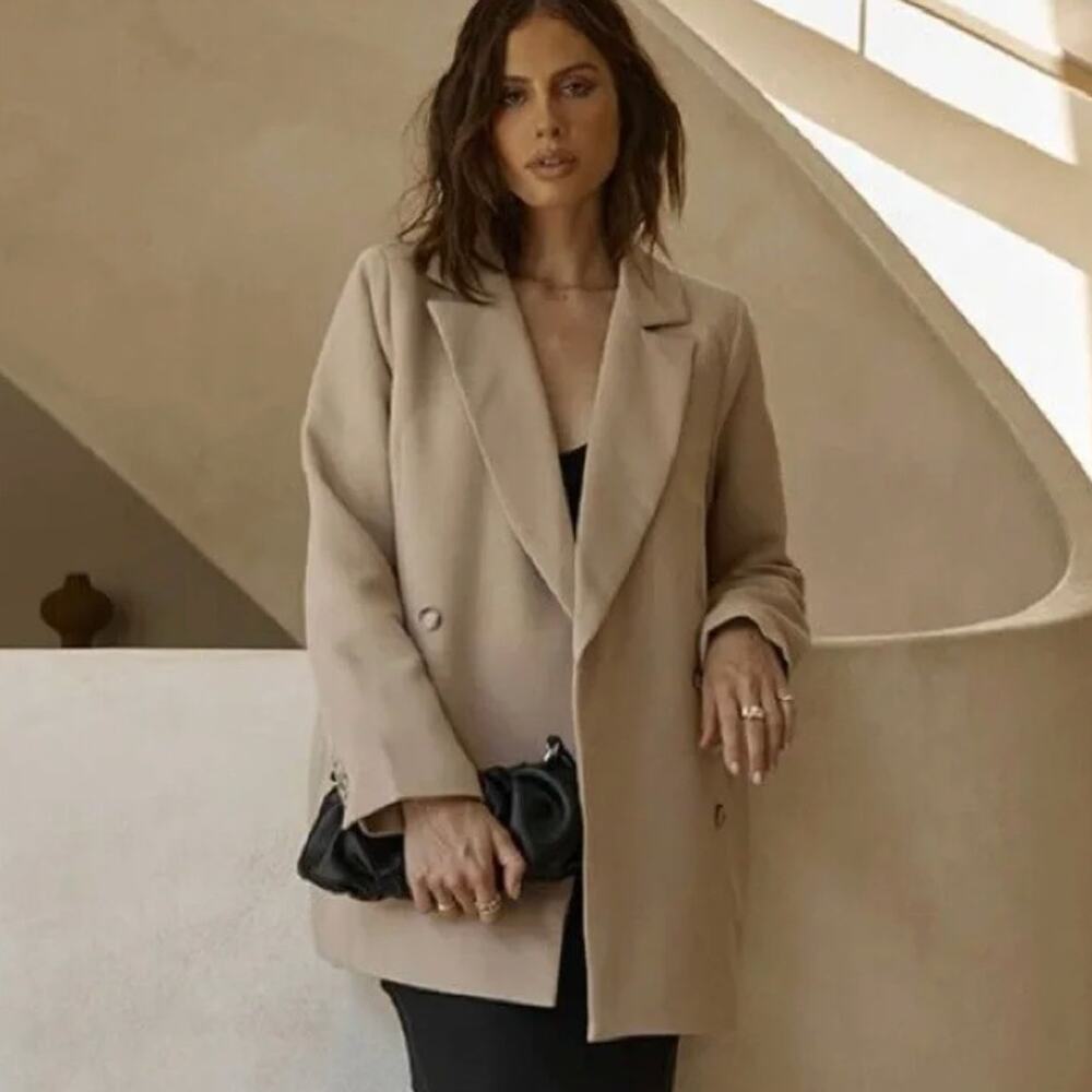 DISSH Essential Wheat Blazer oversized double breasted boyfriend menswear